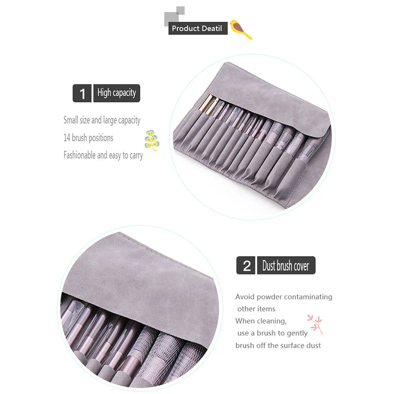 Makeup Brush Bag Professional Waterproof Cosmetic Organizer