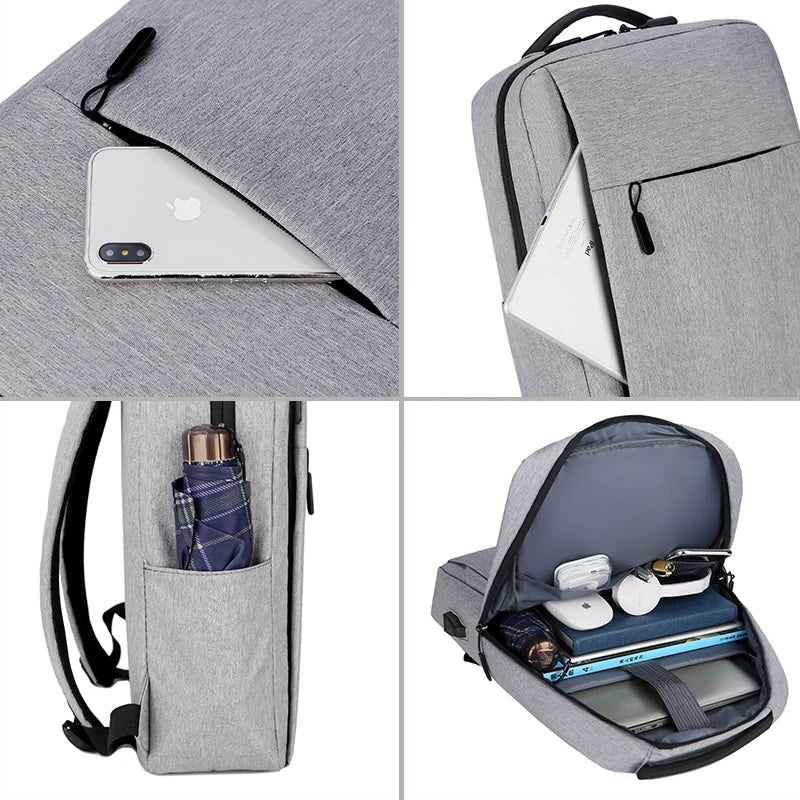 Male Backpack Encanto Waterproof Laptop Bag Multifunctional Travel Backpack