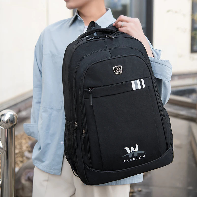 Male Business Bag Oxford Laptop Backpack Waterproof Multicolor