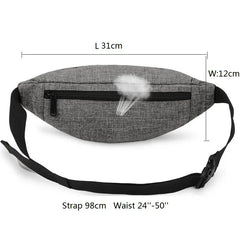 Canvas Waist Bag Pack for Men and Women