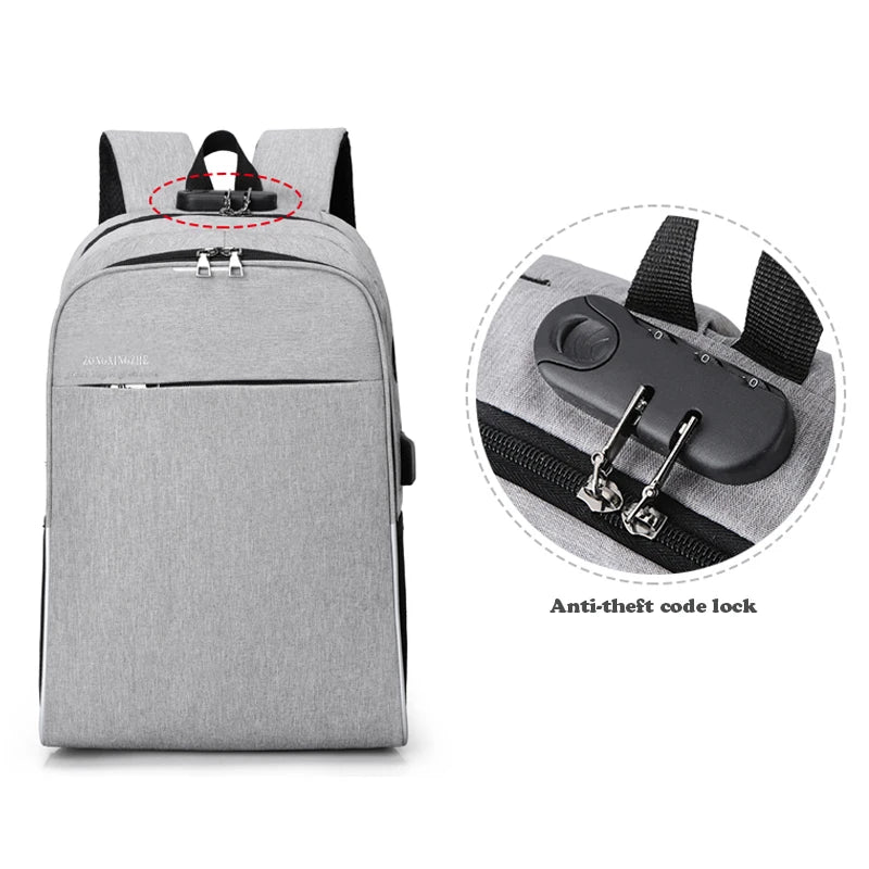 Business Waterproof Travel Bag Anti-theft Laptop Backpack