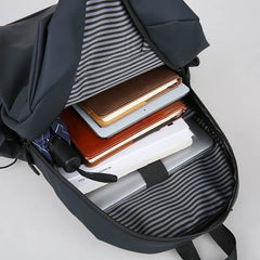 Male Portable Lightweight Backpack Large Capacity Business Travel Bag