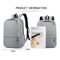 Waterproof Nylon Backpack USB Charing Bagpack for Laptop
