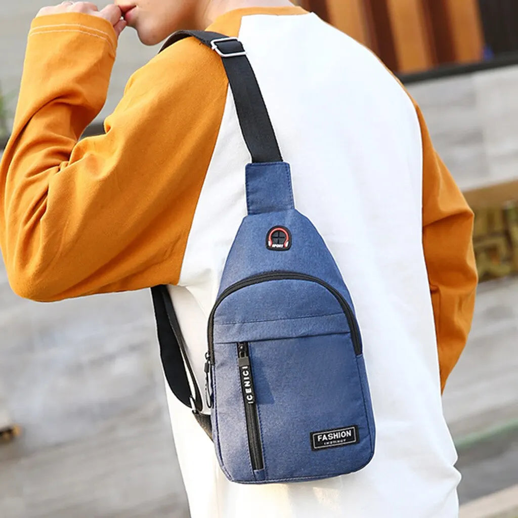 Nylon Waist Packs Sling Bags Crossbody Outdoor Sport Shoulder Chest Daily Picnic