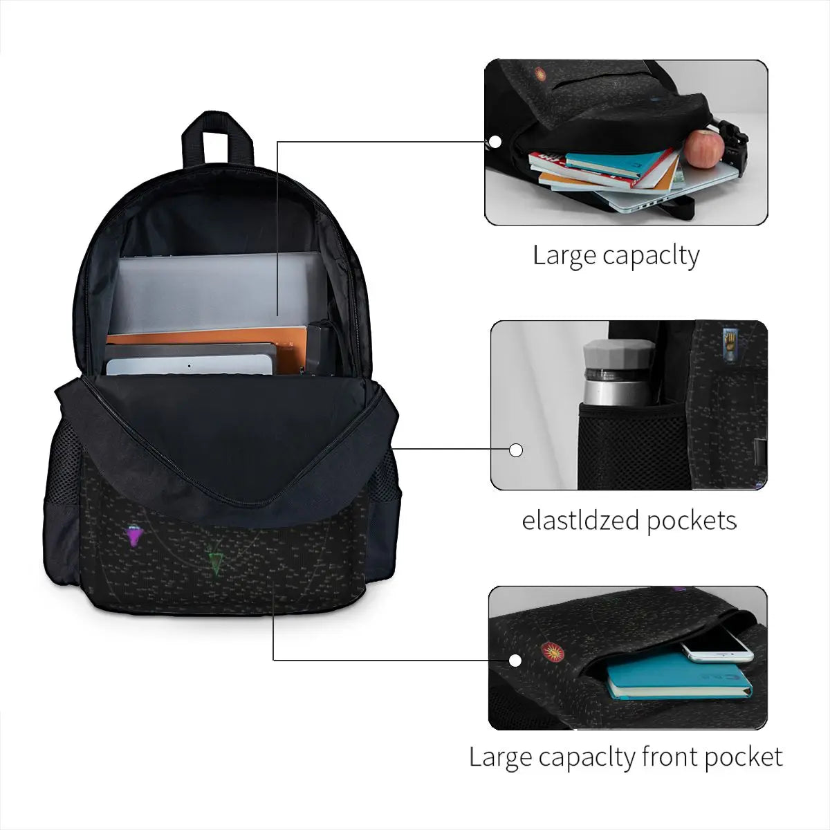 Inner Sphere Map Backpacks Men's Women's Girls
