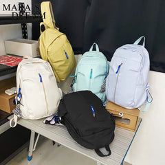 Mara's Dream Solid Backpack Women Laptop Bag Waterproof Large Capacity