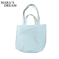 Mara's Dream Double Side Canvas Handbags Plaid Ladies Large Shoulder Shopp