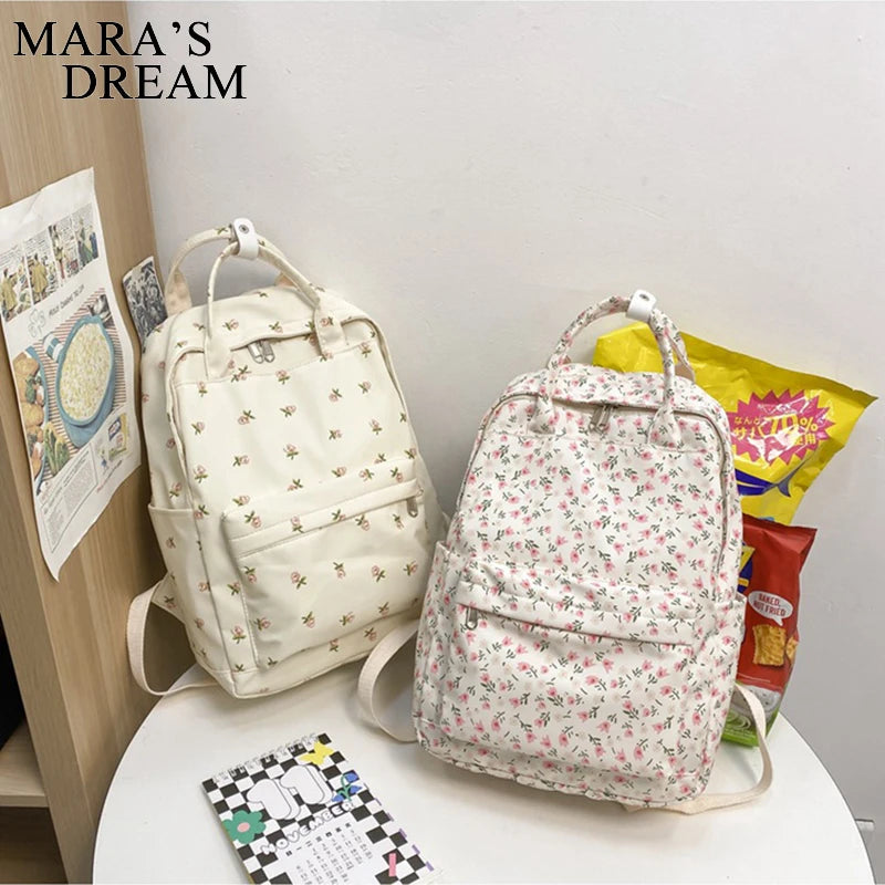 Mara's Dream Floral Backpack Waterproof Travel