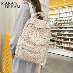 Mara's Dream Floral Backpack Waterproof Travel