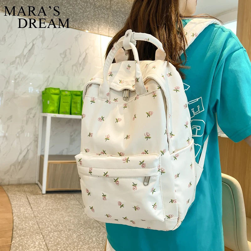 Mara's Dream Floral Backpack Waterproof Travel