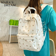 Mara's Dream Floral Backpack Waterproof Travel