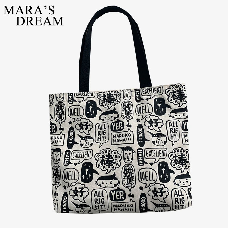 Mara's Dream High Capacity Women's Tote Bag Canvas Shopper Bag