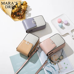 Mara's Dream Ladies Messenger Bag Mini Purses Vertical Flower Buckle
