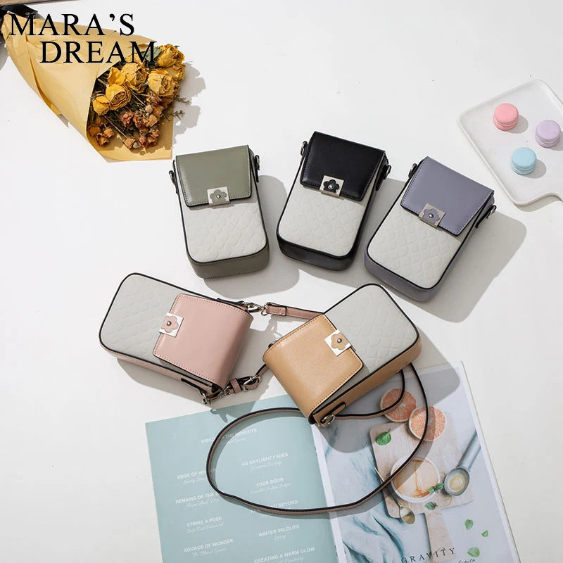 Mara's Dream Ladies Messenger Bag Mini Purses Vertical Flower Buckle
