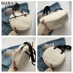 Mara's Dream Circular Tote Bag Retro Style