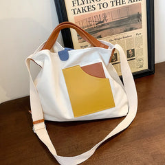 Mara's Dream Spliced Canvas Crossbody Bag Large Capacity