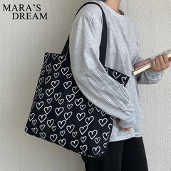 Mara's Dream Sweet Style INS Canvas Large Female Shoulder Bag