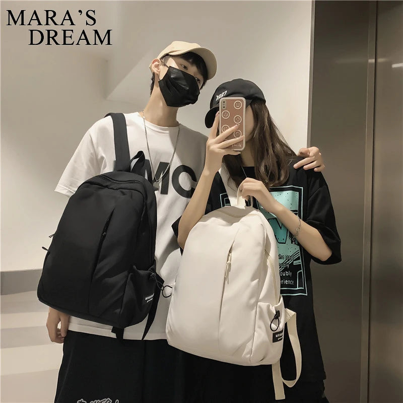 Mara's Dream Women's Backpack Solid Student School Bags Teenager Large Capacity