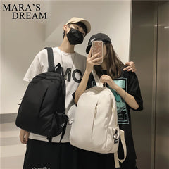Mara's Dream Women's Backpack Solid Student School Bags Teenager Large Capacity