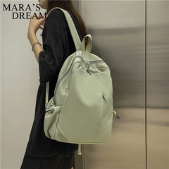 Mara's Dream Women's Backpack Solid Student School Bags Teenager Large Capacity