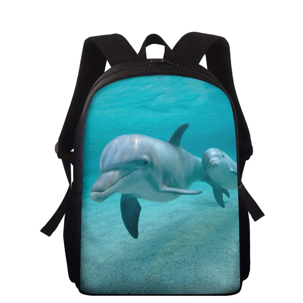 Marine Dolphin Kids School Bags Boys Girls Schoolbag Stylish Kindergarten Bag