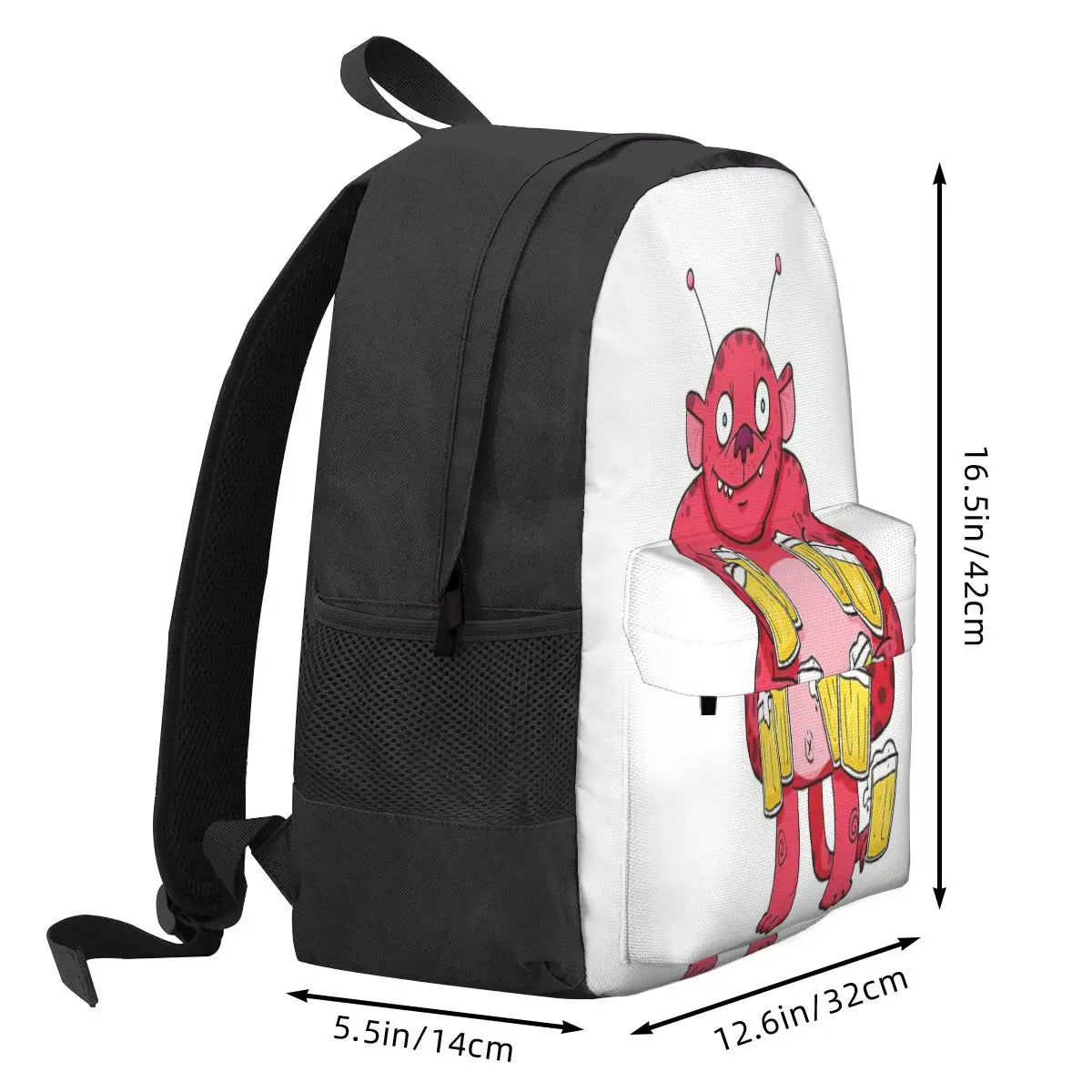 Marzen Beer Monster Backpacks Men's Women's Eco Friendly Youth Bags