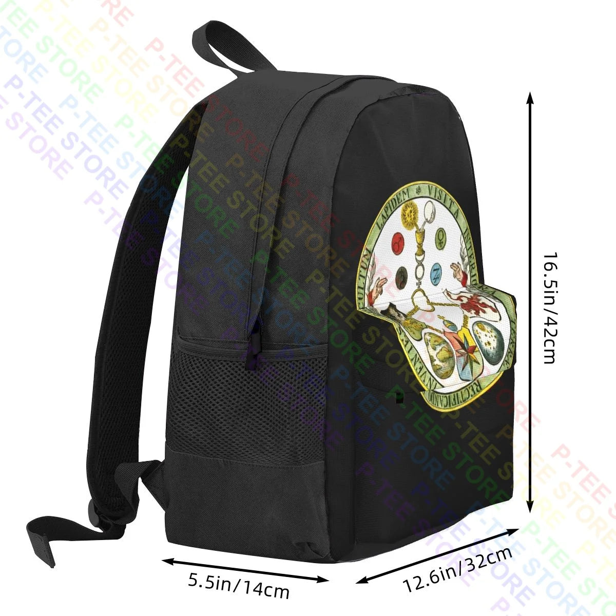 Masonic V.I.T.R.I.O.L. Formula Vitriol Motto Freemason Backpack