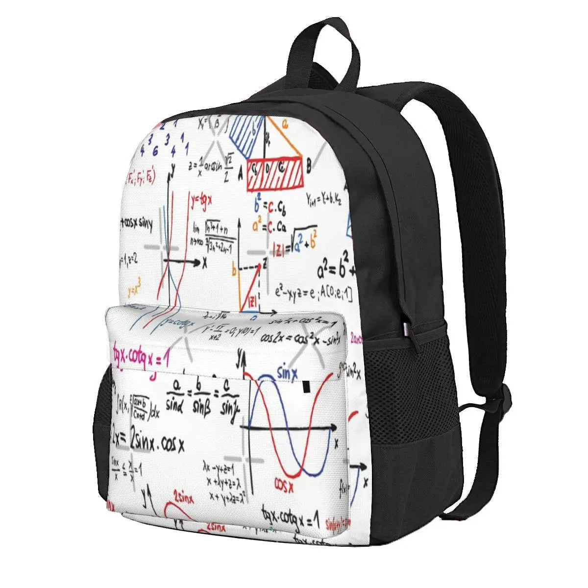 Math Formulas Numbers Backpacks Men's Bags Women's Plain Youth
