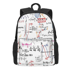 Math Formulas Numbers Backpacks Men's Bags Women's Plain Youth