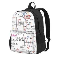 Math Formulas Numbers Backpacks Men's Bags Women's Plain Youth