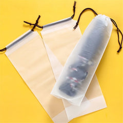 Translucent Plastic Bag Umbrella Storage Bag Reusable Home Storage Organizer