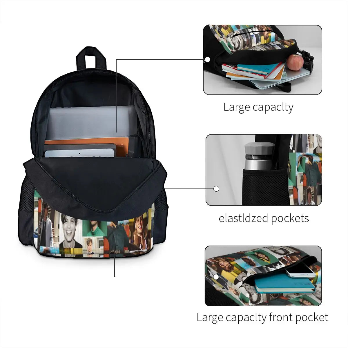 M. Gubler Men's & Women's Plain Backpack - Handbag for Girls