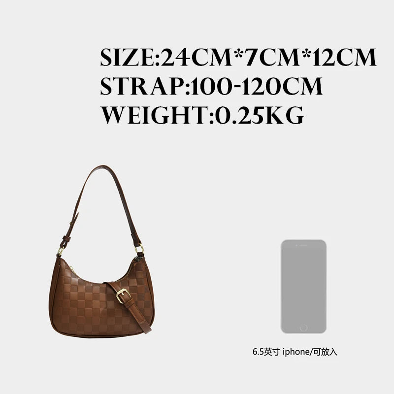 Maxdutti Retro Texture Weave Leather Bag