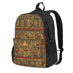 Medieval Unicorn Floral Tapestry 3 Backpacks Men's Backpacks Bags For Women
