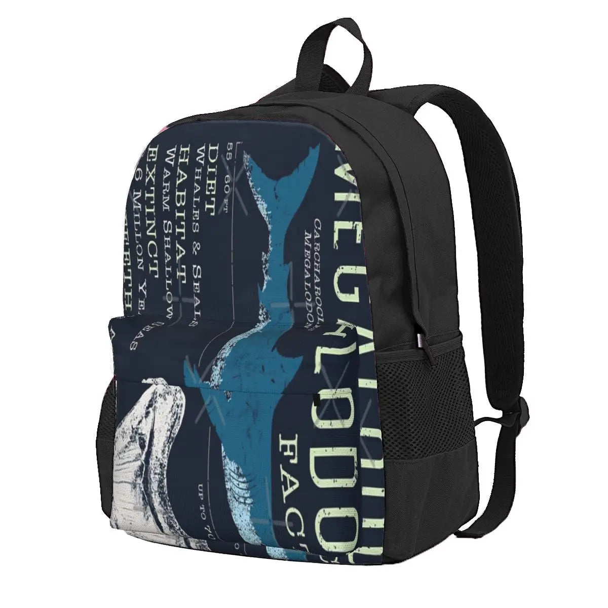 Megalodon Facts 2 Backpacks Men's Women's Eco Friendly Backpack