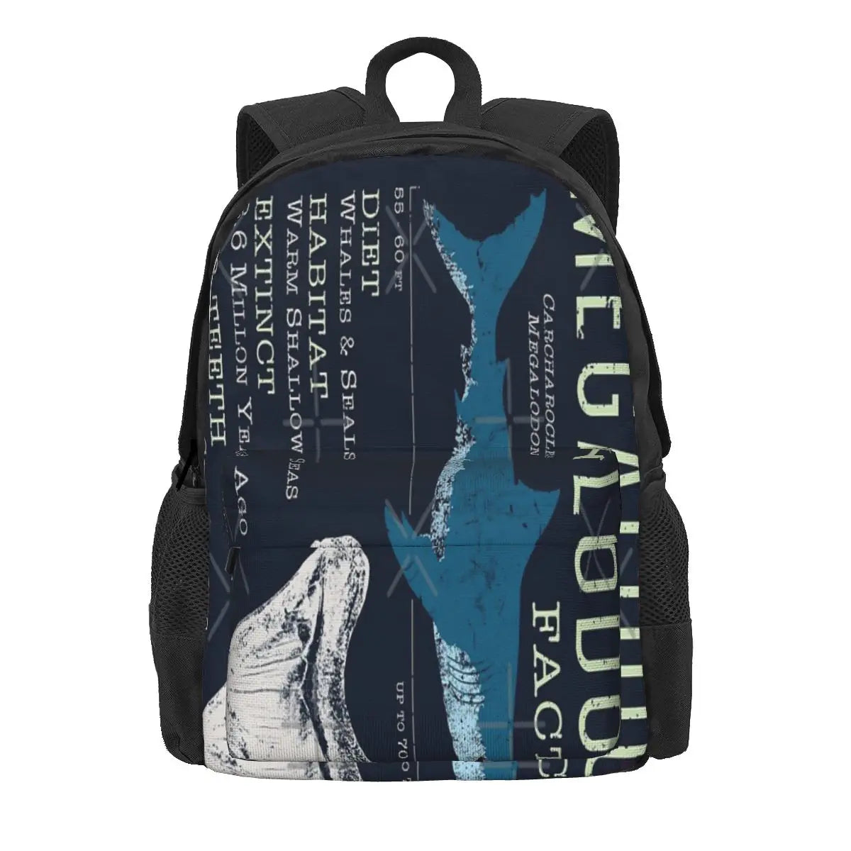 Megalodon Facts 2 Backpacks Men's Women's Eco Friendly Backpack