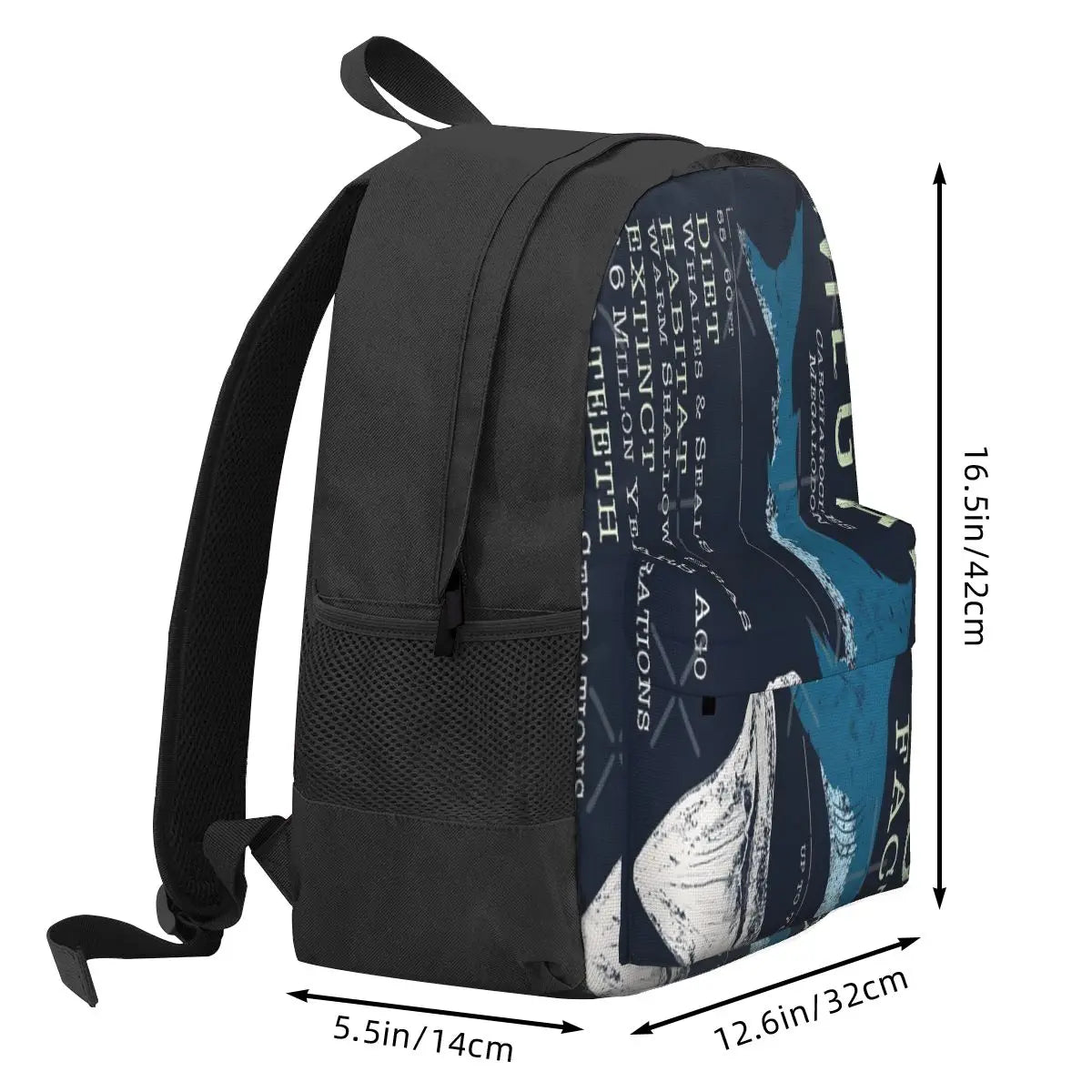 Megalodon Facts 2 Backpacks Men's Women's Eco Friendly Backpack