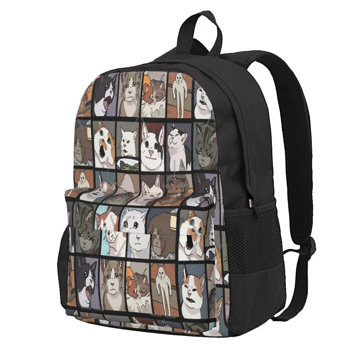 Meme Cats 20 2 Backpacks Men's Backpacks Bags For Women Plain