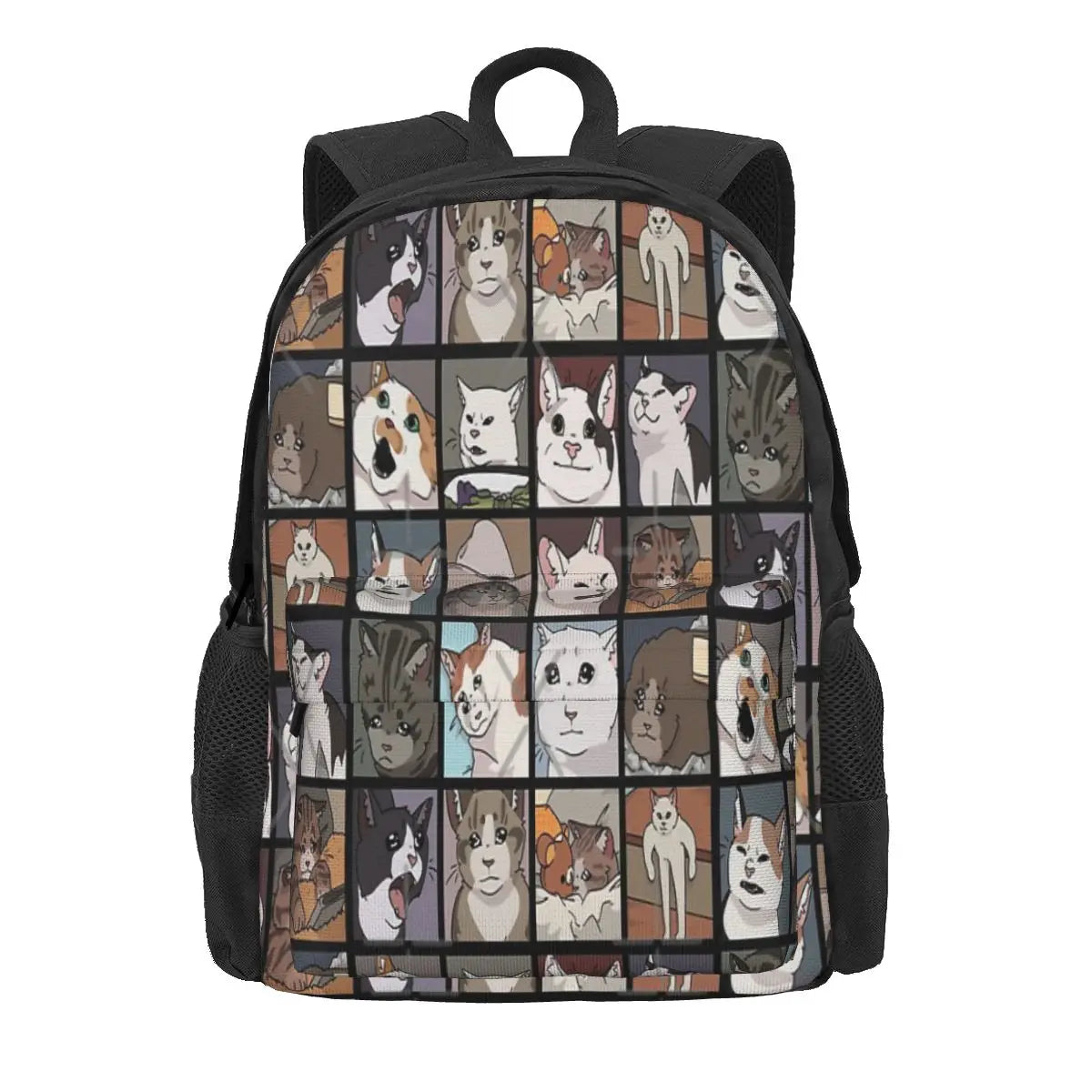 Meme Cats 20 2 Backpacks Men's Backpacks Bags For Women Plain