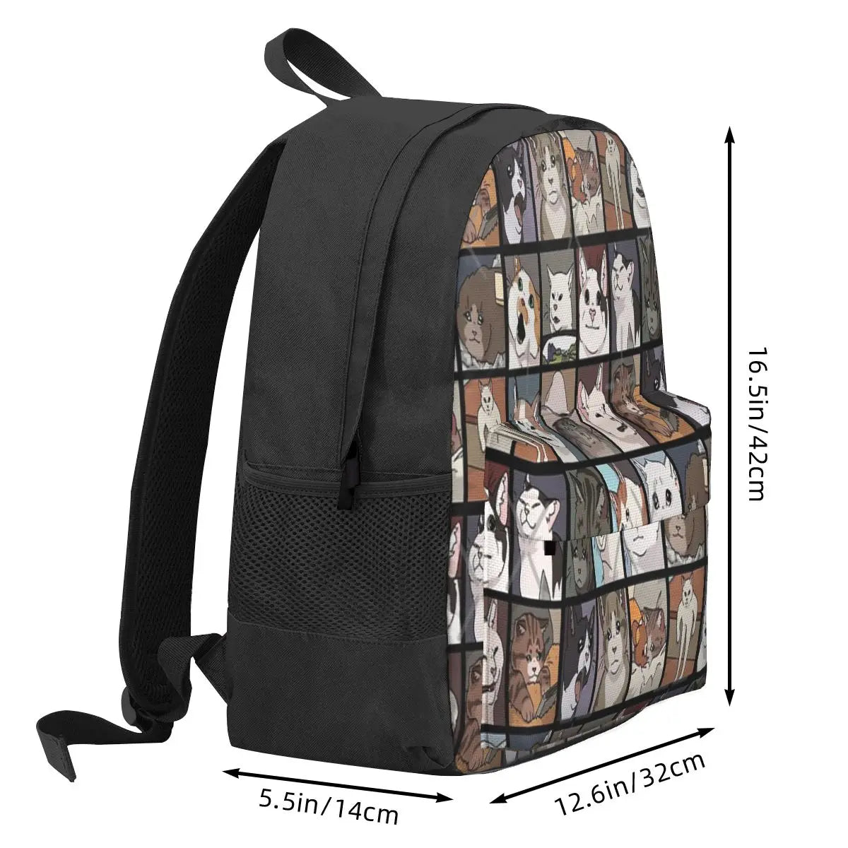 Meme Cats 20 2 Backpacks Men's Backpacks Bags For Women Plain