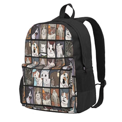 Meme Cats 20 2 Backpacks Men's Backpacks Bags For Women Plain