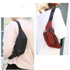 Men Women Waist Bag Multi-functional Phone Money Belt Bag