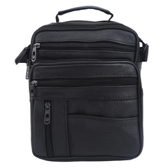 Men's Leather Business Office Briefcase Laptop Tote Bag