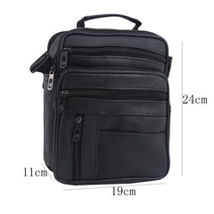Men's Leather Business Office Briefcase Laptop Tote Bag
