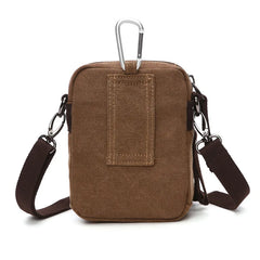 Men Canvas Travel Bag Single Shoulder Waist Pack Maletin Hombre