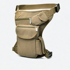 Canvas Drop Waist Bag for Men - Vintage Pouch Crossbody Sling
