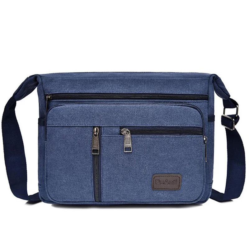 Men Canvas Shoulder Bags Casual Tote Travel Men's Crossbody Bag Messenger Bags