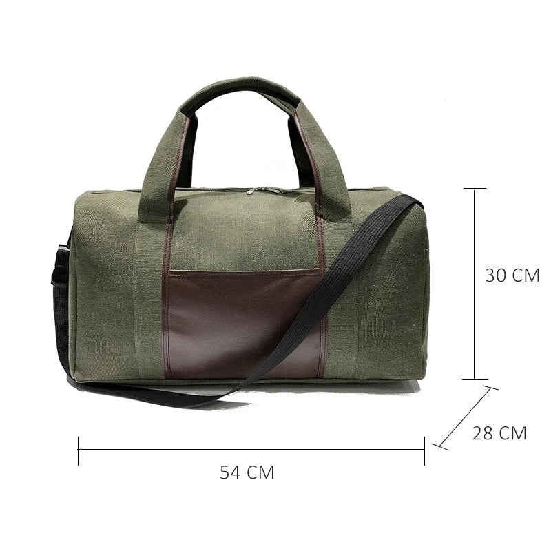 Canvas Travel Luggage Crossbody Duffel Shoulder Bag