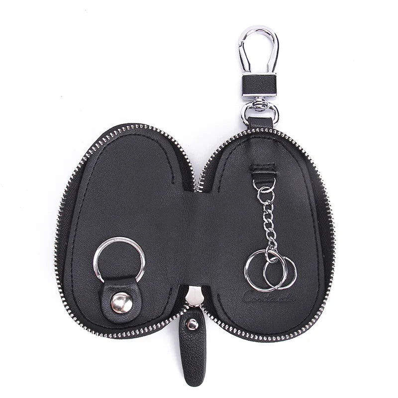 Cow Leather Car Key Pouch Holder for Unisex