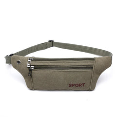 Men Casual Canvas Waist Pack Military Bag Pouch